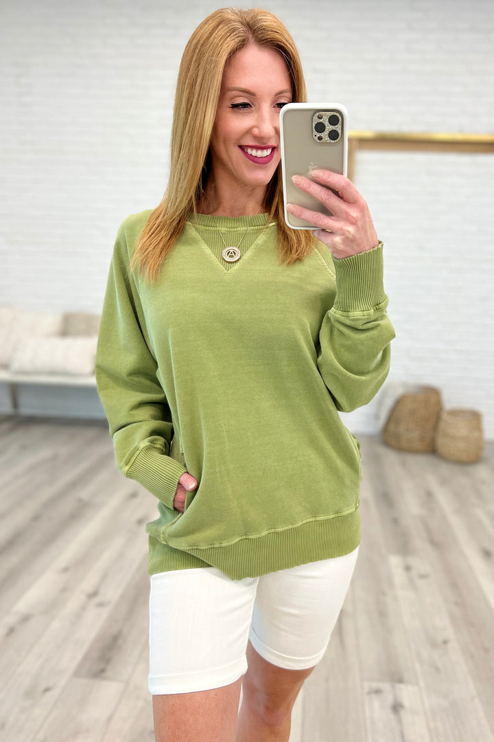 Hands Down Favorite Sweatshirt in Olive!