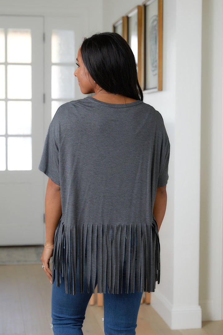 Blake Fringe Hem Top!