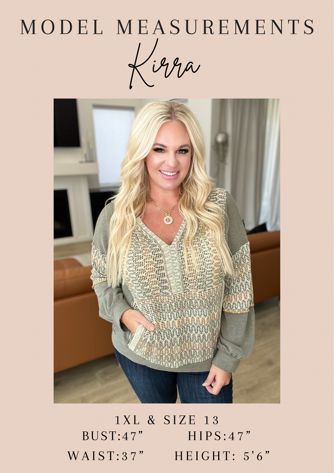 Soft And Sweet Waffle Knit Pullover!