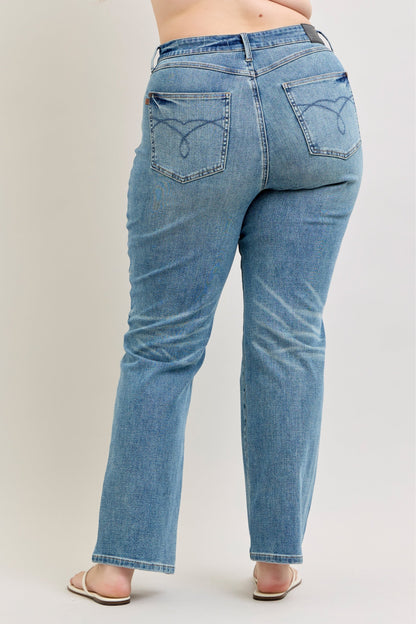Sabrina High Waist Tummy Control Straight Leg Jeans