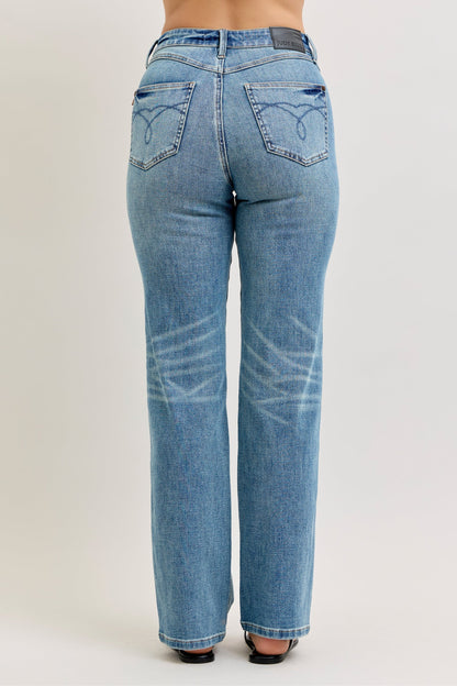 Sabrina High Waist Tummy Control Straight Leg Jeans