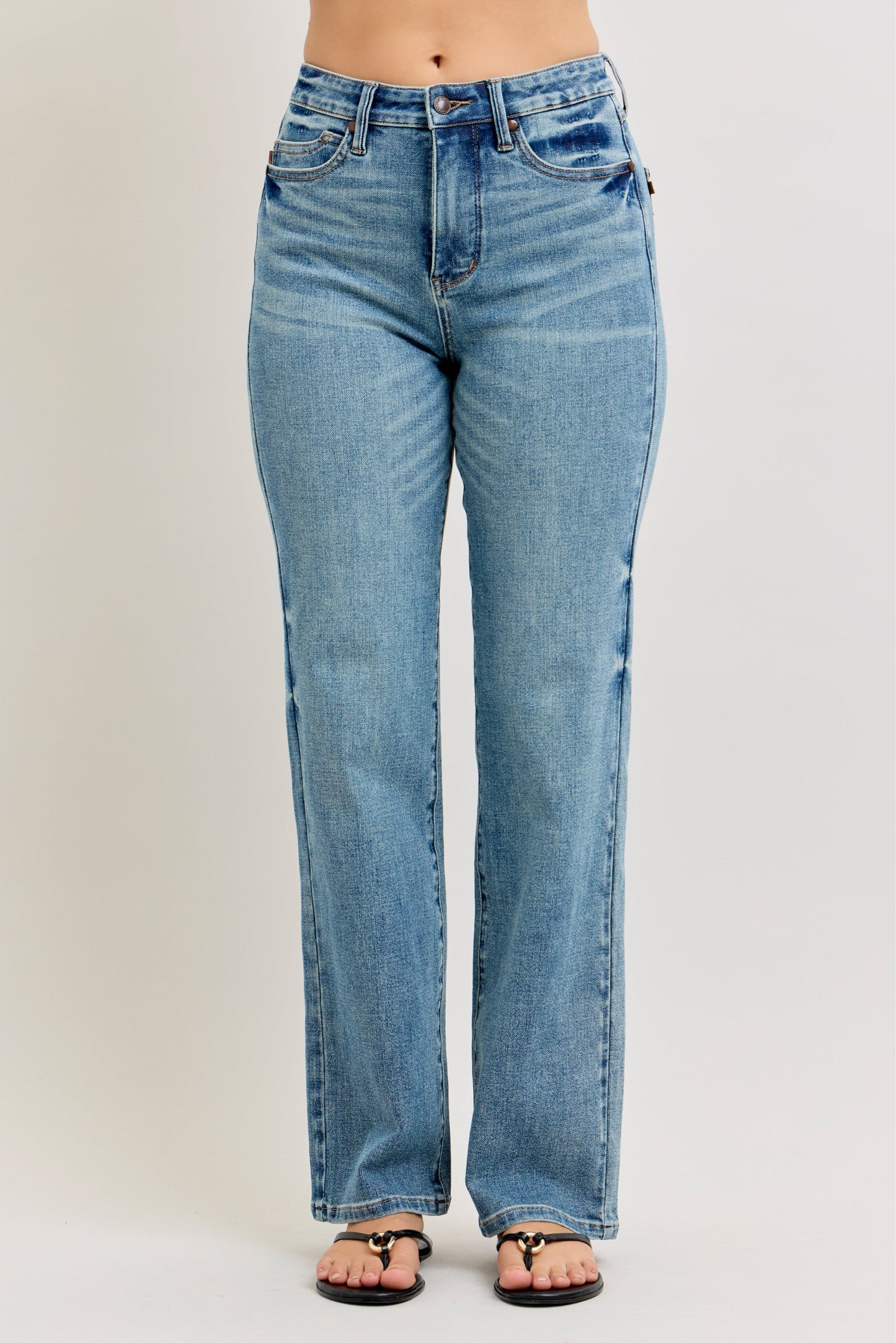 Sabrina High Waist Tummy Control Straight Leg Jeans