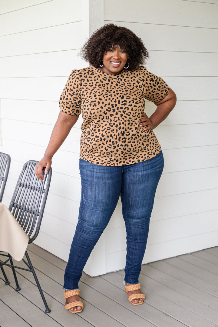 Spotted Animal Print Blouse!