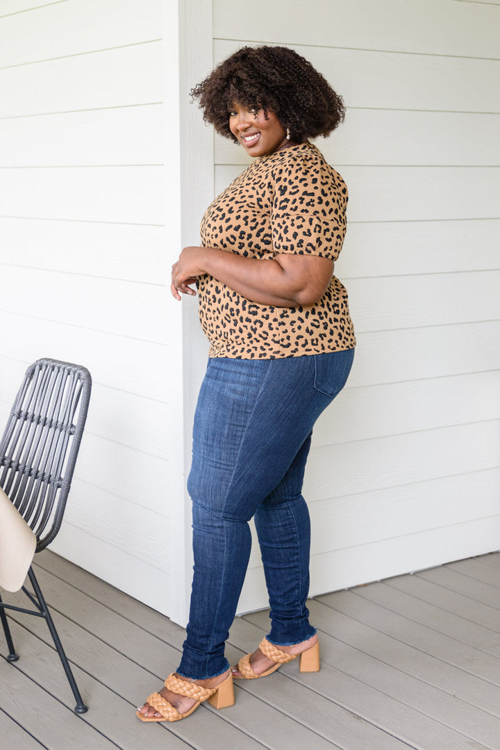 Spotted Animal Print Blouse!