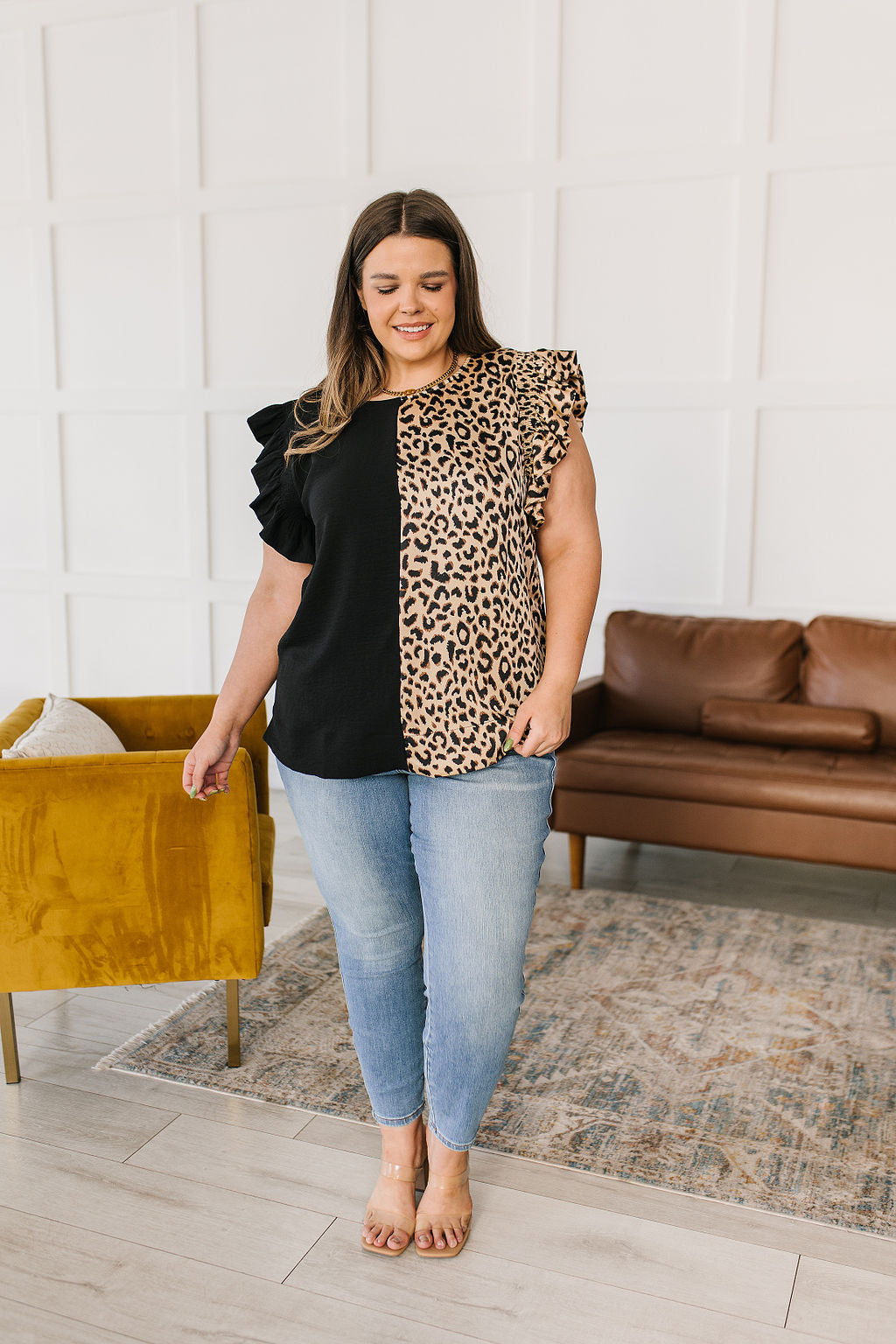 A Bit Wild Flutter Sleeve Top!