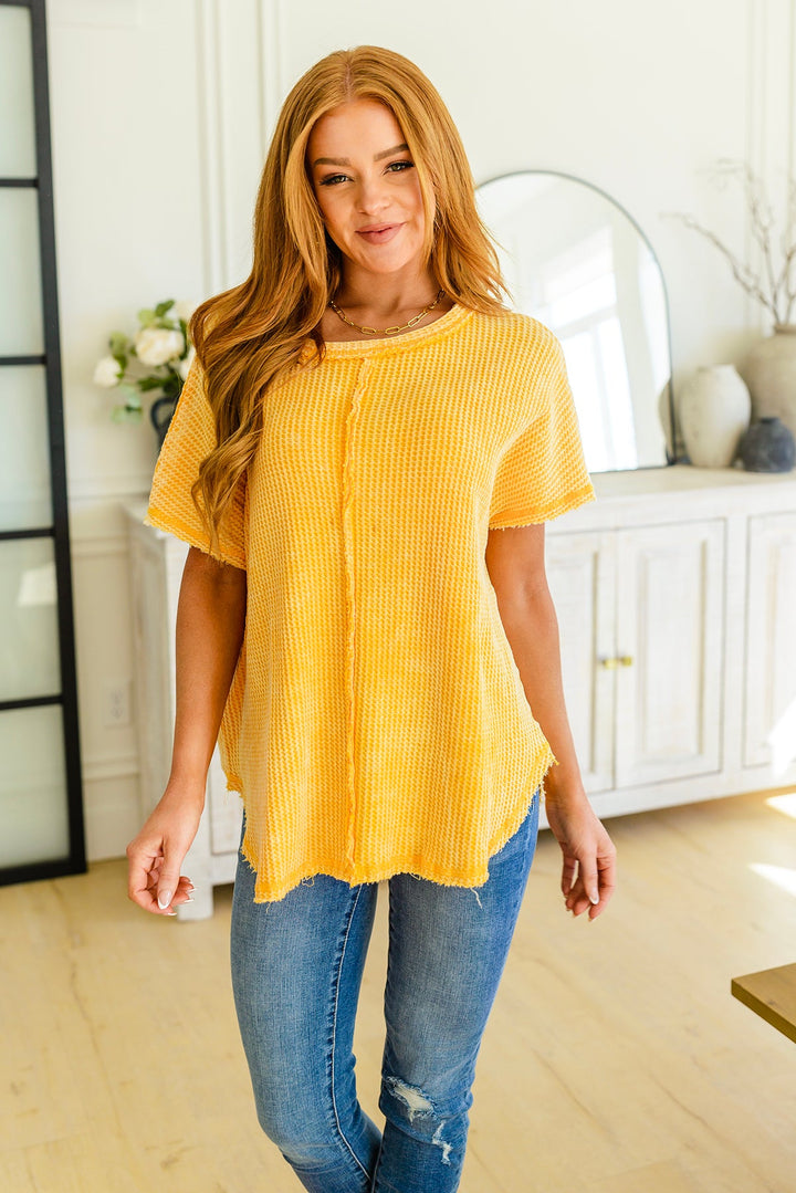 A Wink and a Smile Waffle Knit Top!