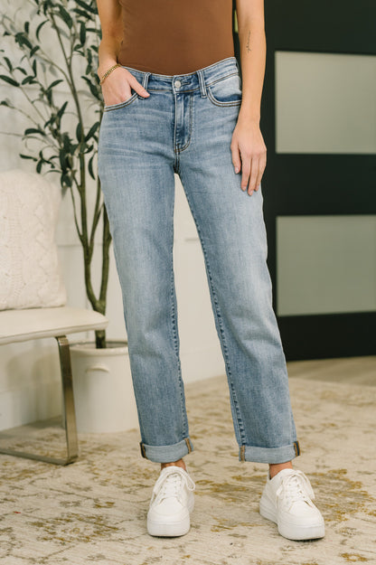 Aubrey Mid Rise Boyfriend