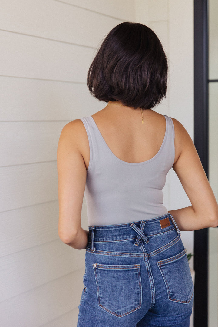 The Basics Bodysuit in Grey!