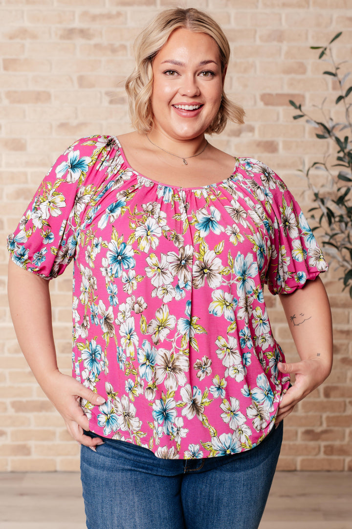 Bloom So Bright Floral Top!