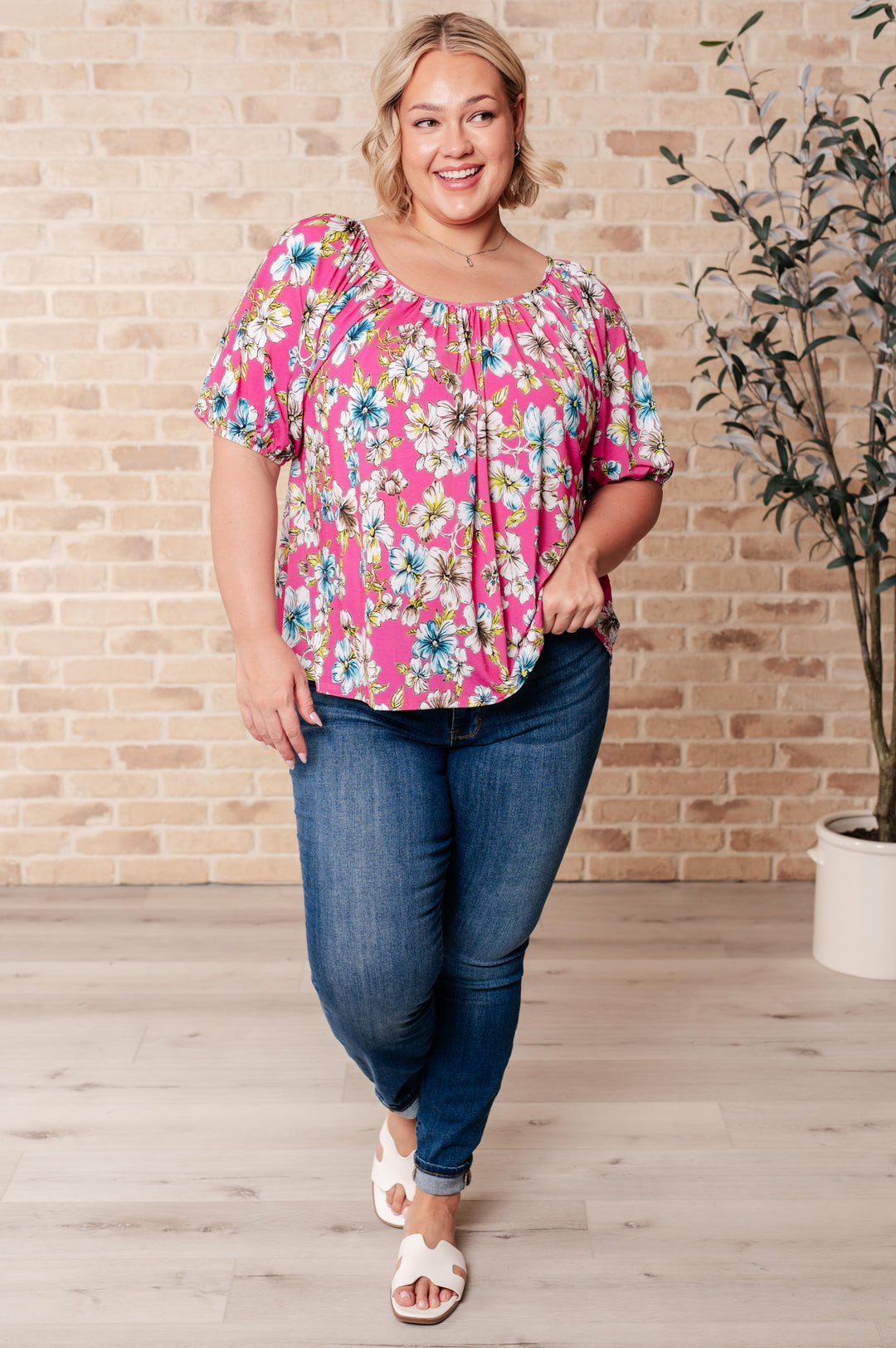 Bloom So Bright Floral Top!