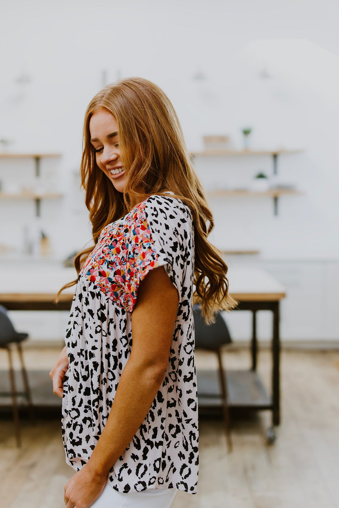 Bohemian Dreams Leopard Top!