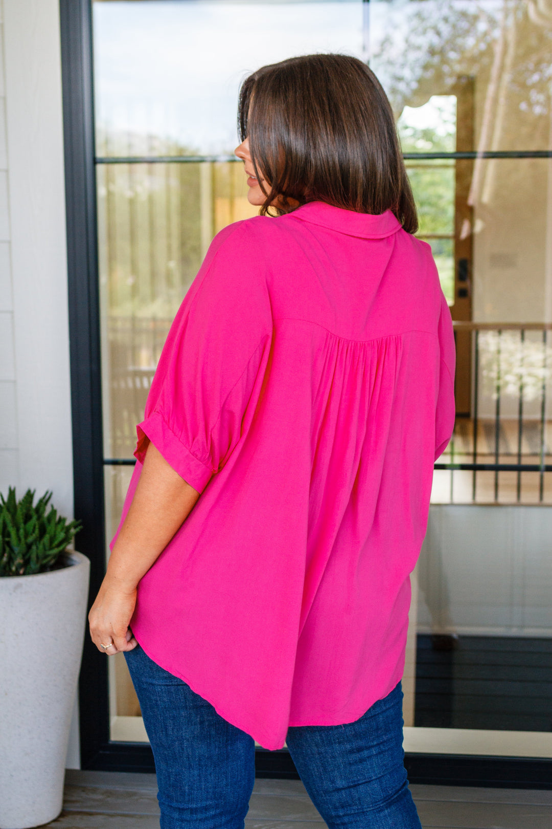 Bounding Beauty Button Down Blouse!