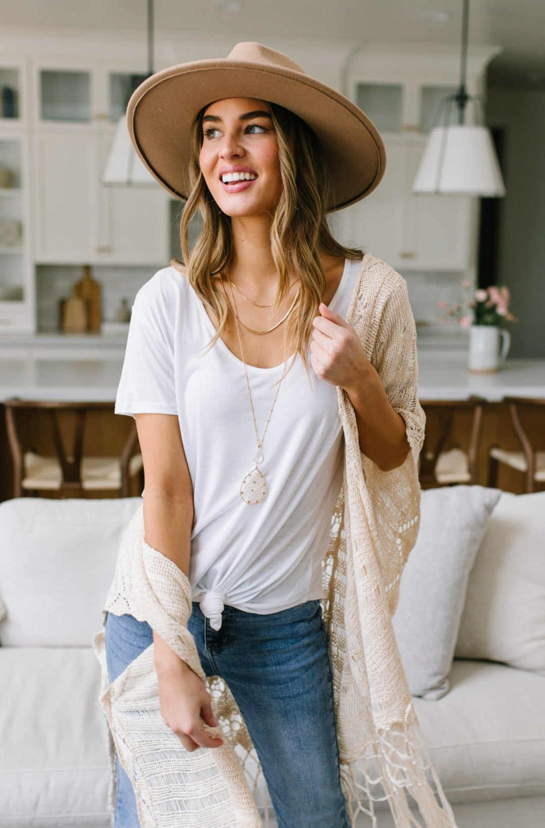 Breezy Air Tee In White!