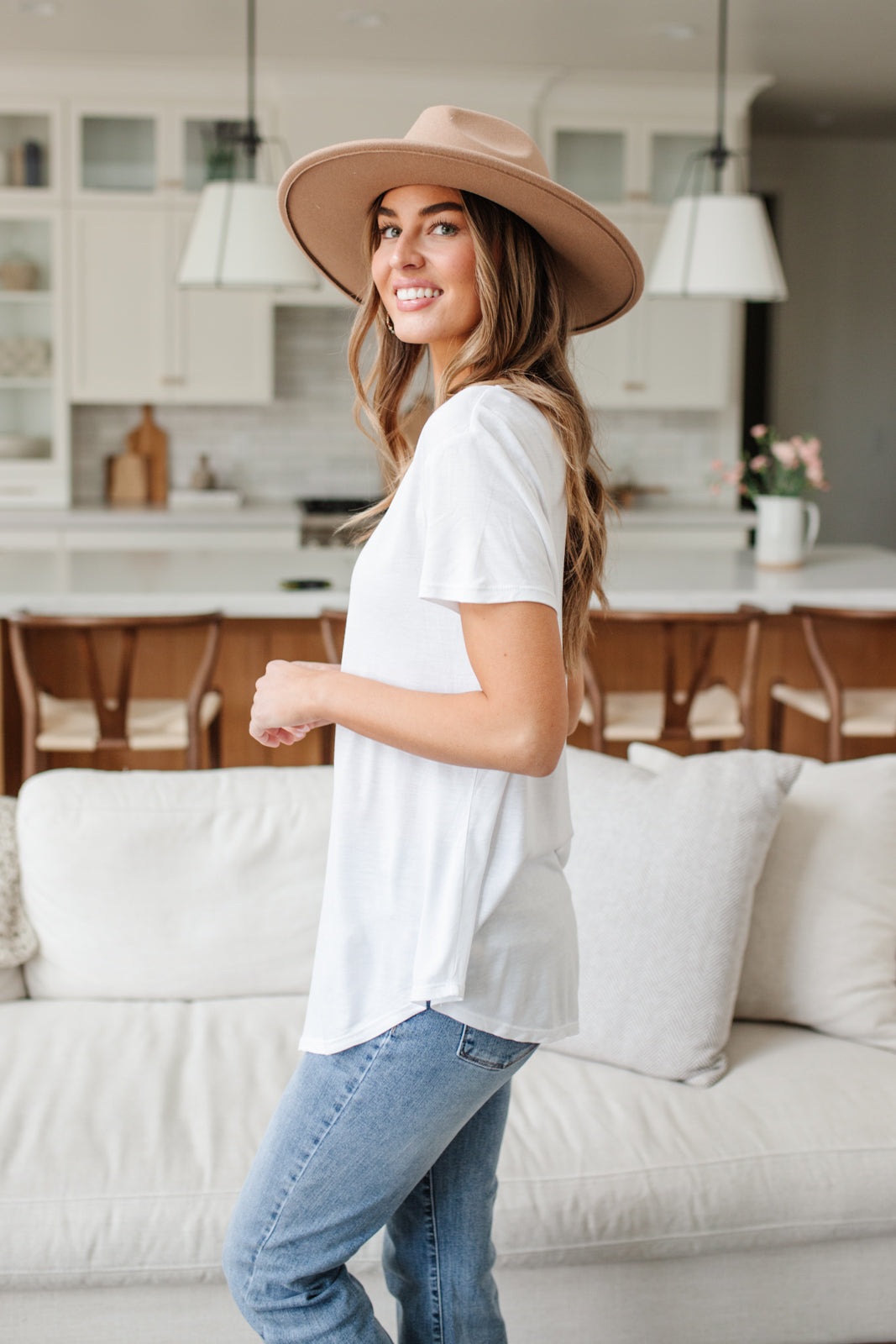 Breezy Air Tee In White!