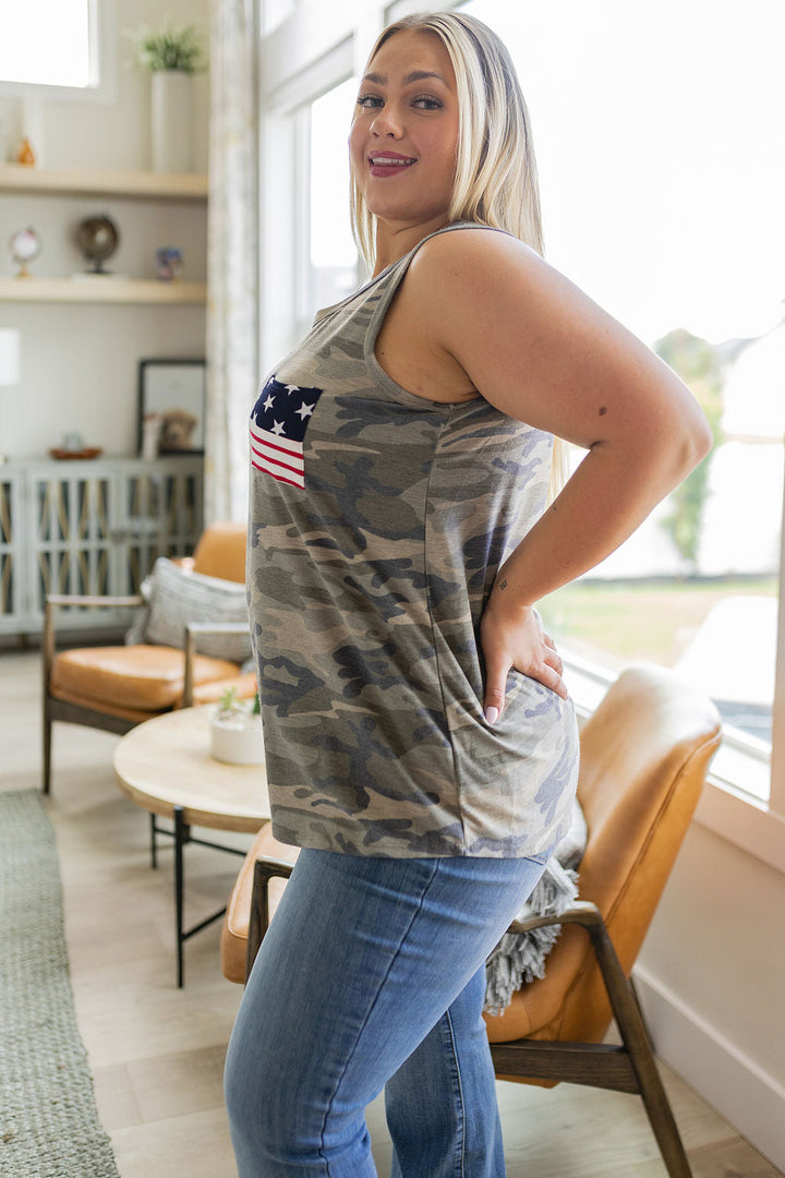 Camouflage Flag Pocket Tank!