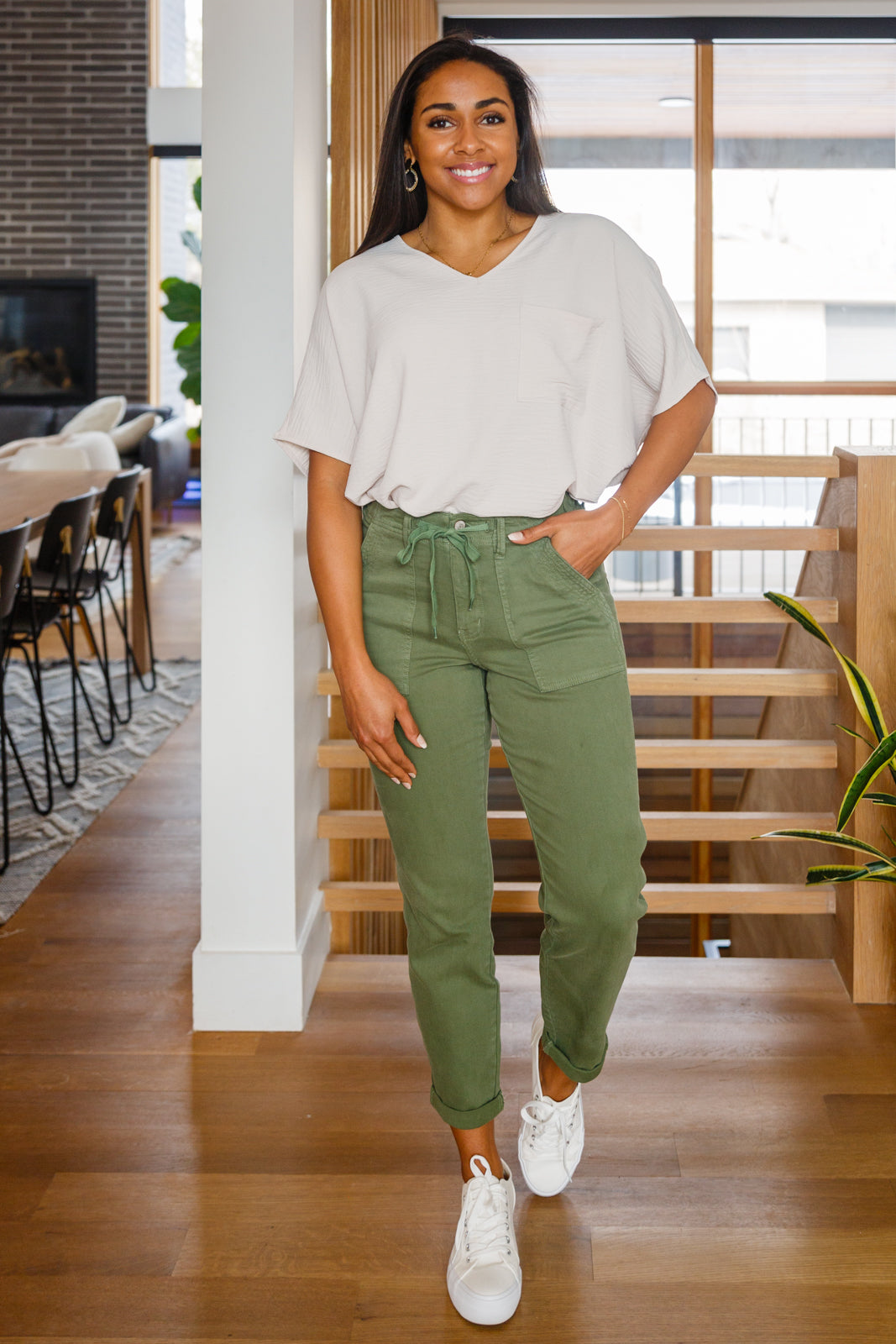 Can't Help Myself Short Sleeve Tee in Sandy Beige!