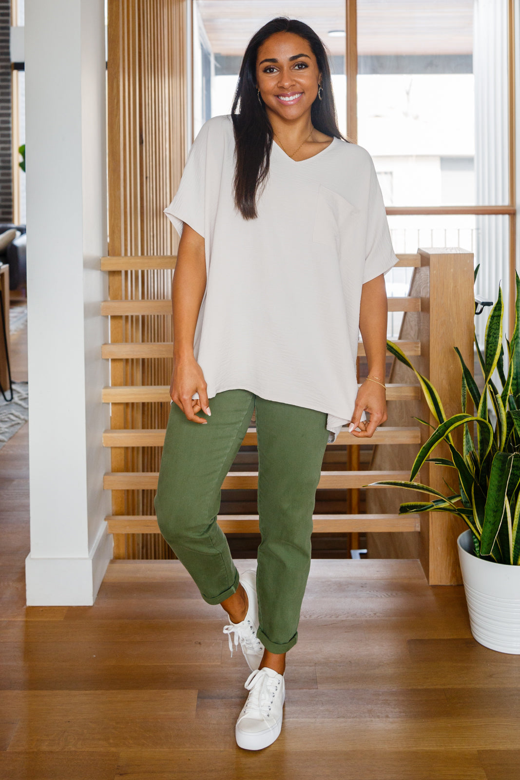 Can't Help Myself Short Sleeve Tee in Sandy Beige!