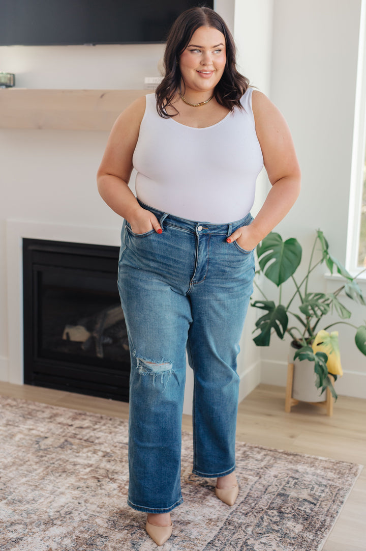 Judy Blue High Rise Control Top 90's Straight Jeans!