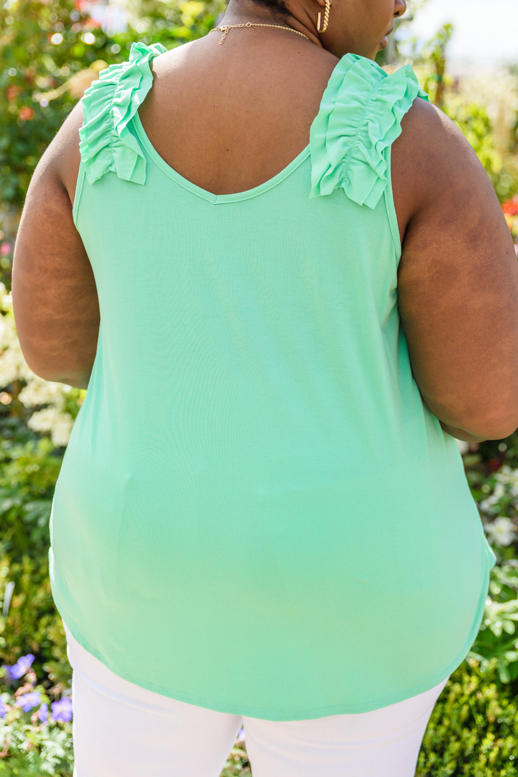 Cherry Girl Tank in Green!