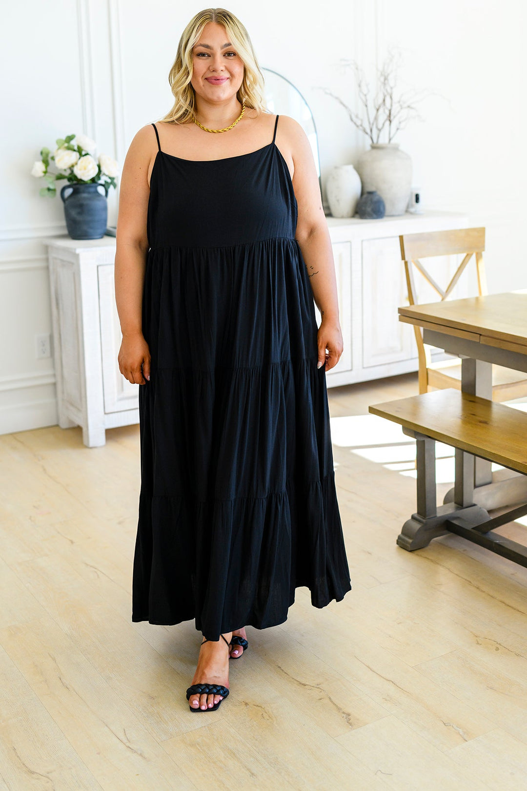 Classically Cool Tiered Maxi Dress!