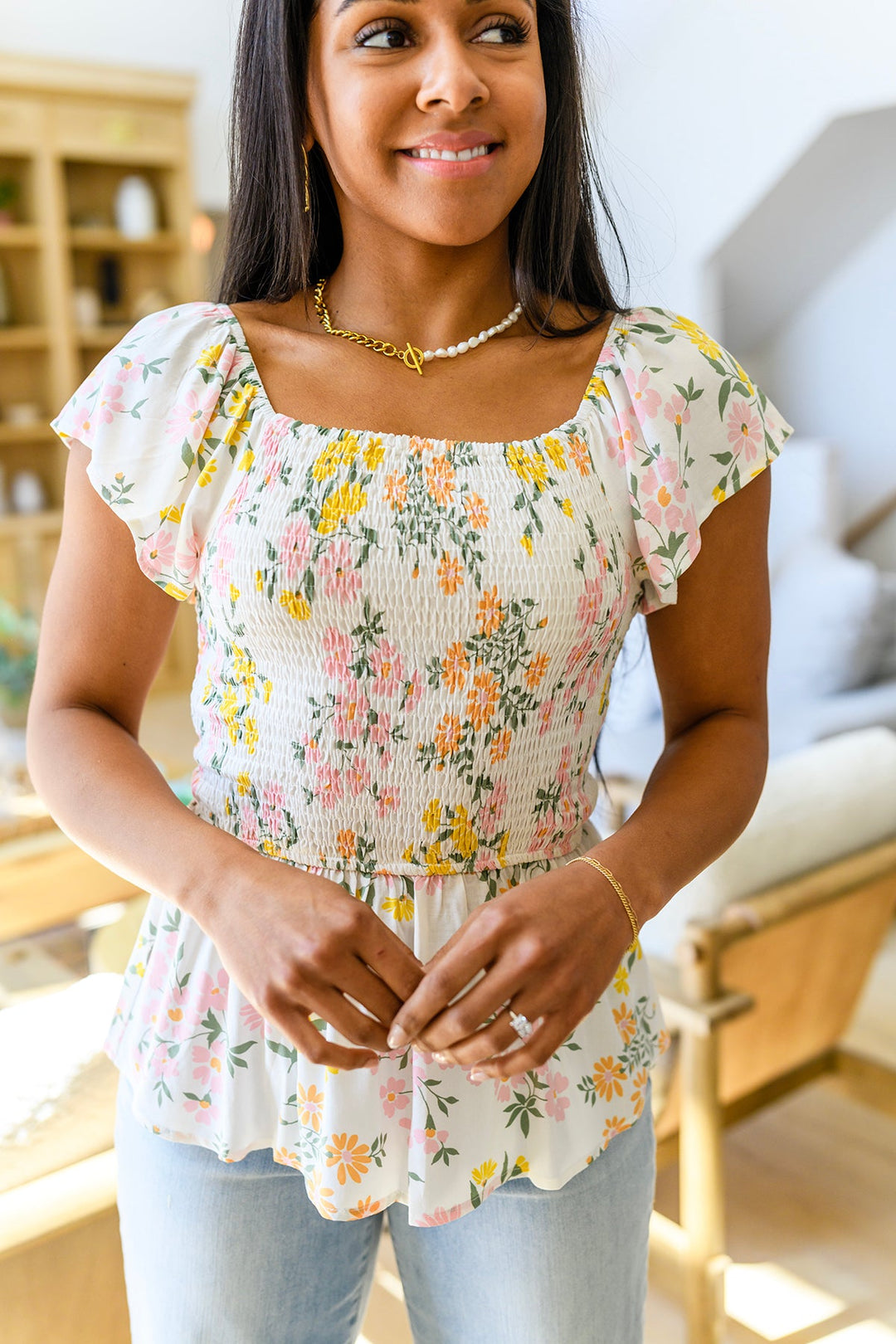 Constantly Cute Floral Top!