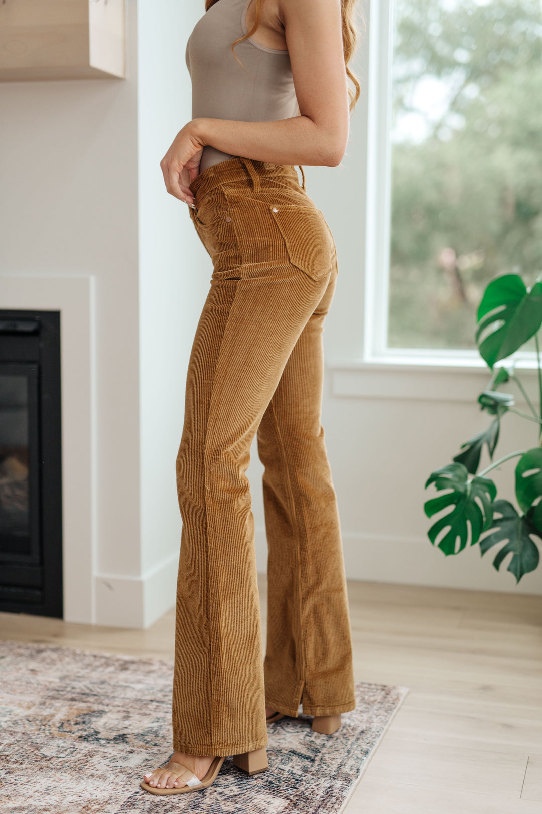 Judy Blue Bootcut Corduroy Pants in Camel