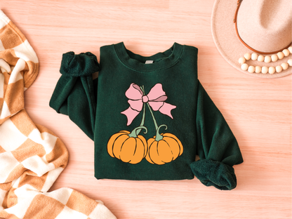 Cutie Pumpkins Graphic Tee and Sweatshirt