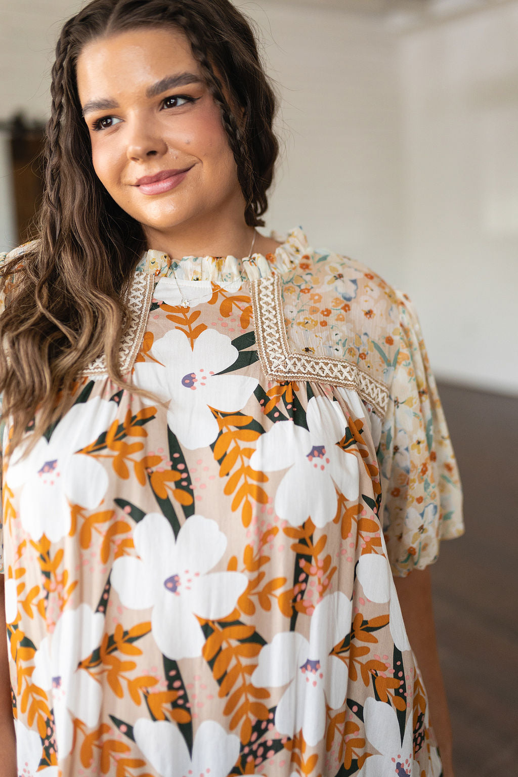 Daydreamer Mixed Floral Top!