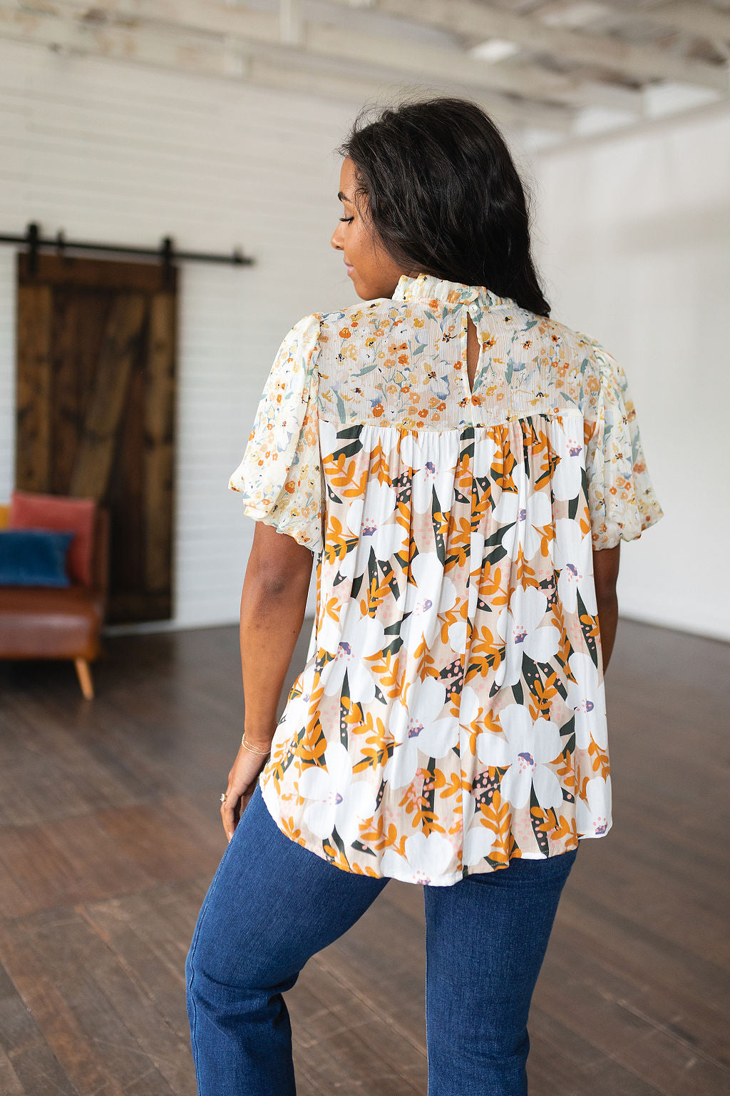 Daydreamer Mixed Floral Top!