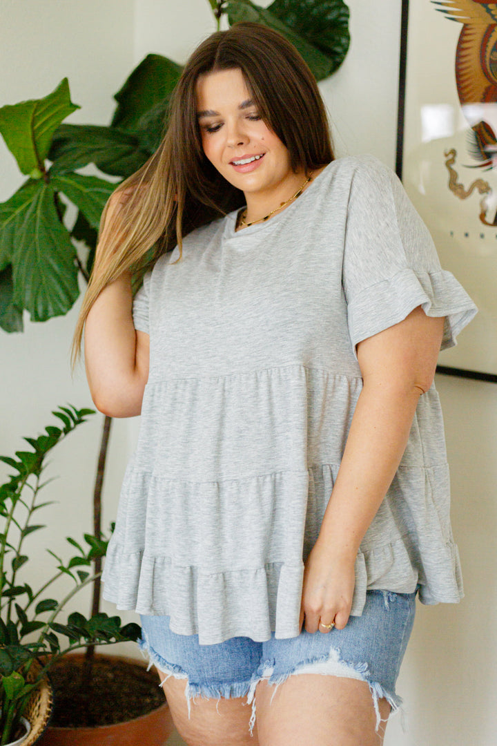 Endless Memories Tiered Babydoll Top!