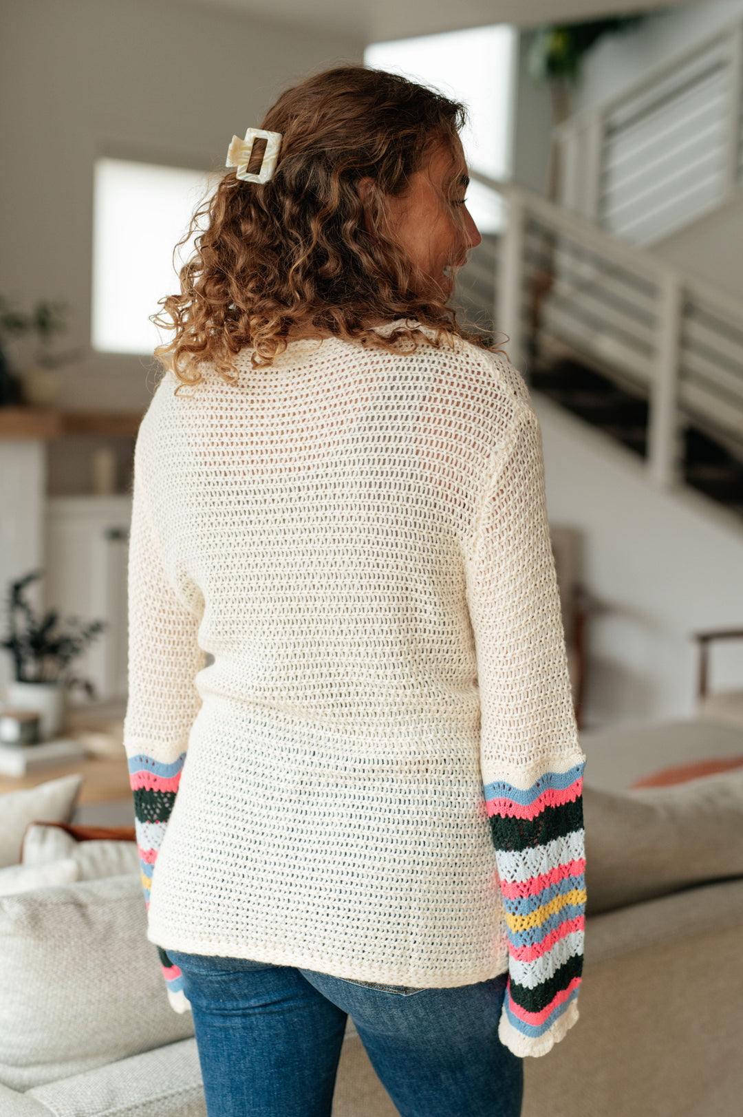 End of the Story Striped Sleeve Sweater!