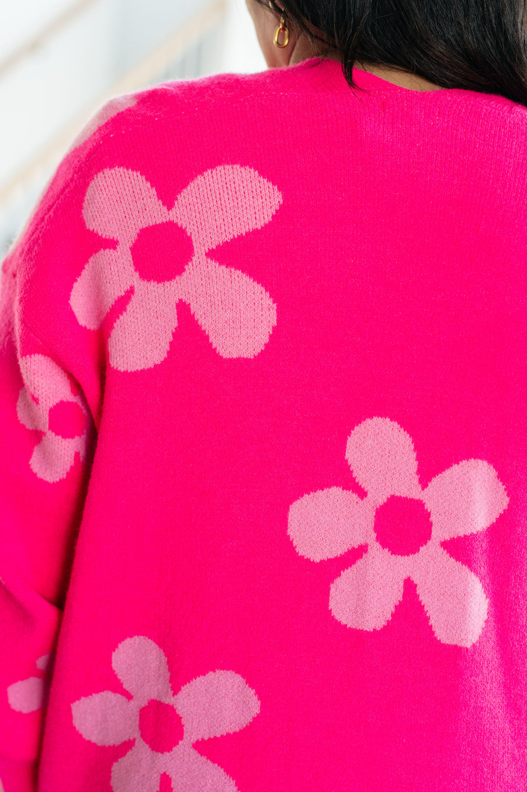 Enough Anyways Floral Cardigan in Pink!