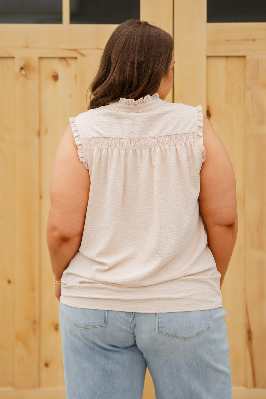 Feeling Fine Ruffle Detail Blouse!