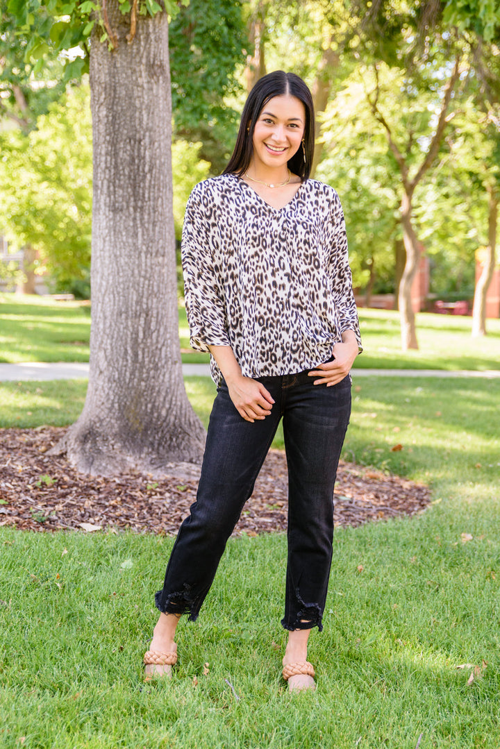 Felicity Animal Print Blouse!