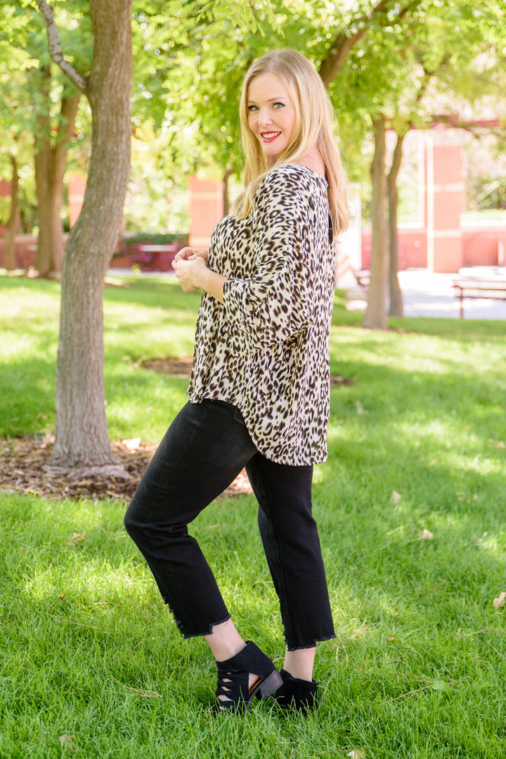 Felicity Animal Print Blouse!