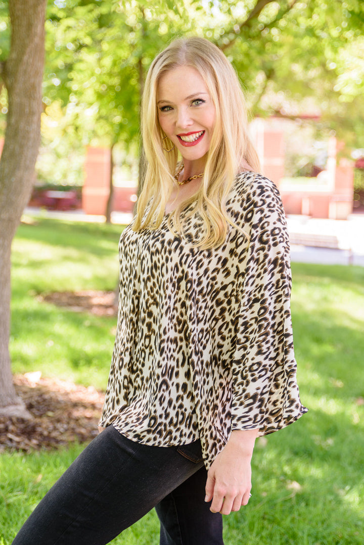 Felicity Animal Print Blouse!