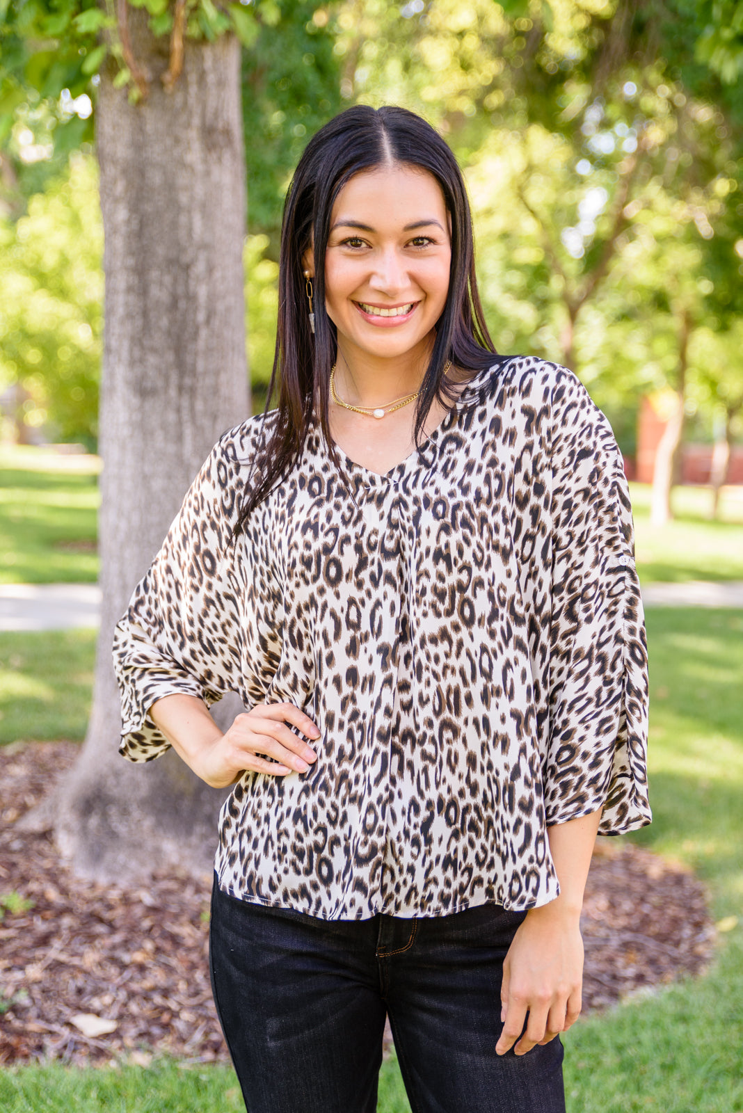 Felicity Animal Print Blouse!