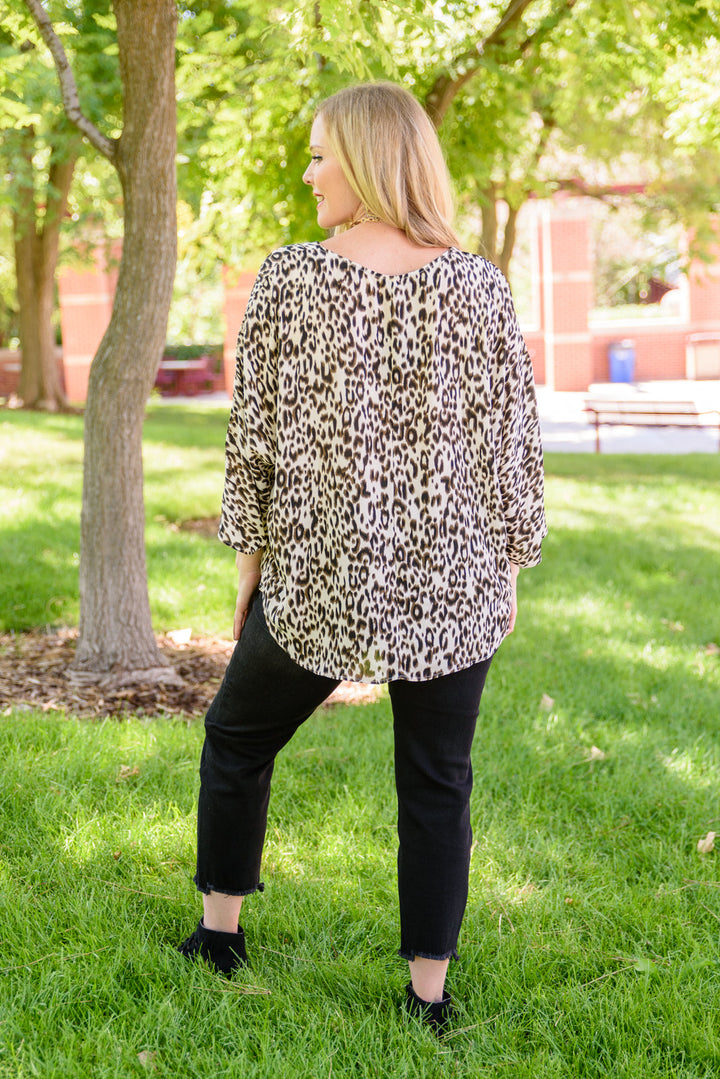 Felicity Animal Print Blouse!