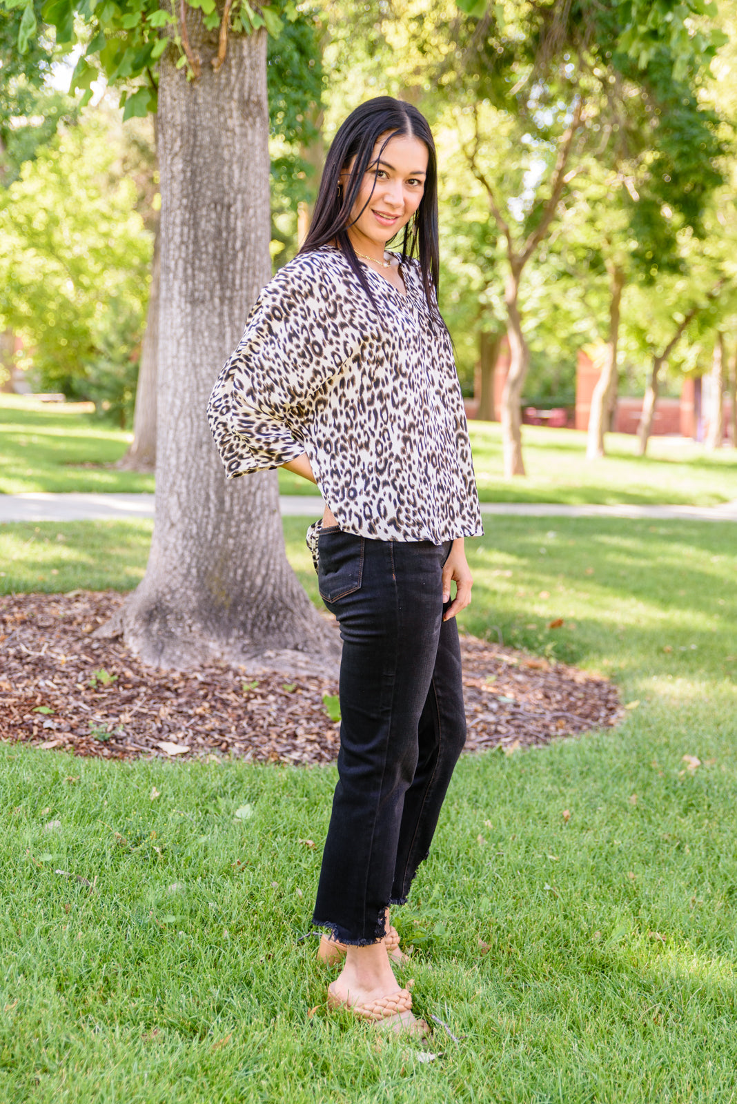 Felicity Animal Print Blouse!