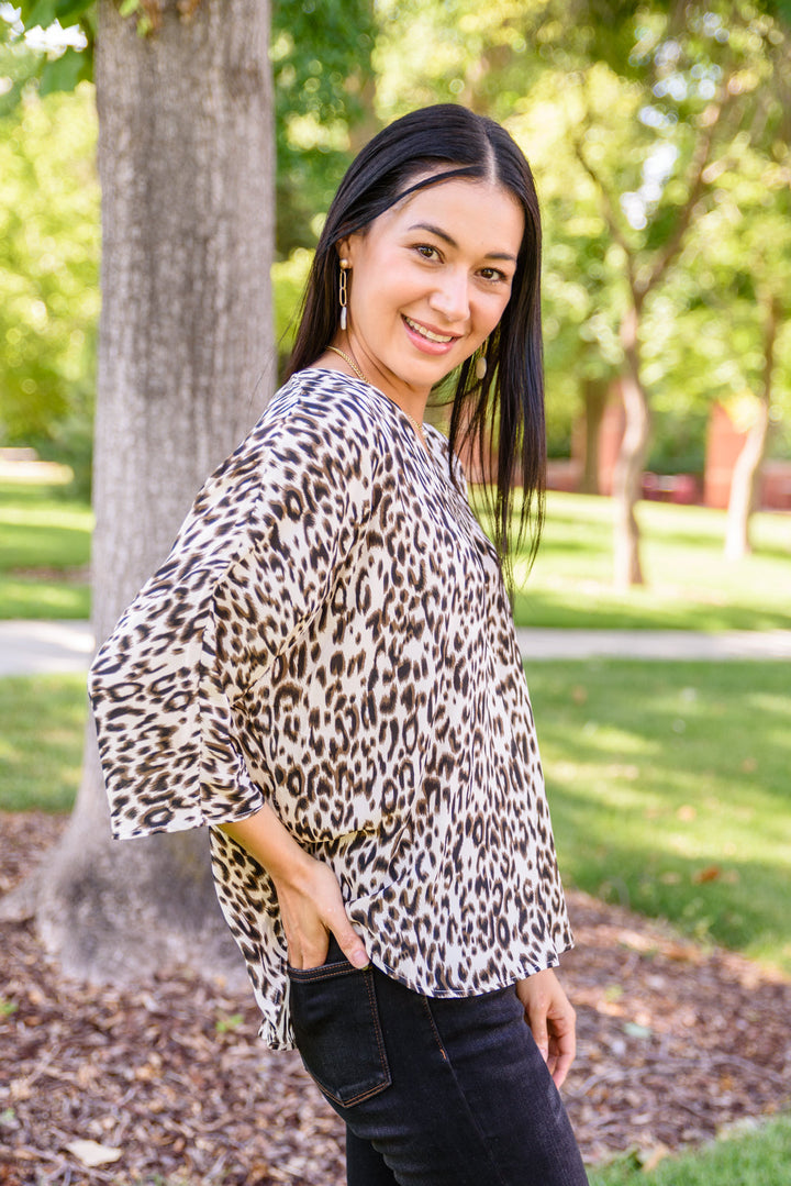 Felicity Animal Print Blouse!