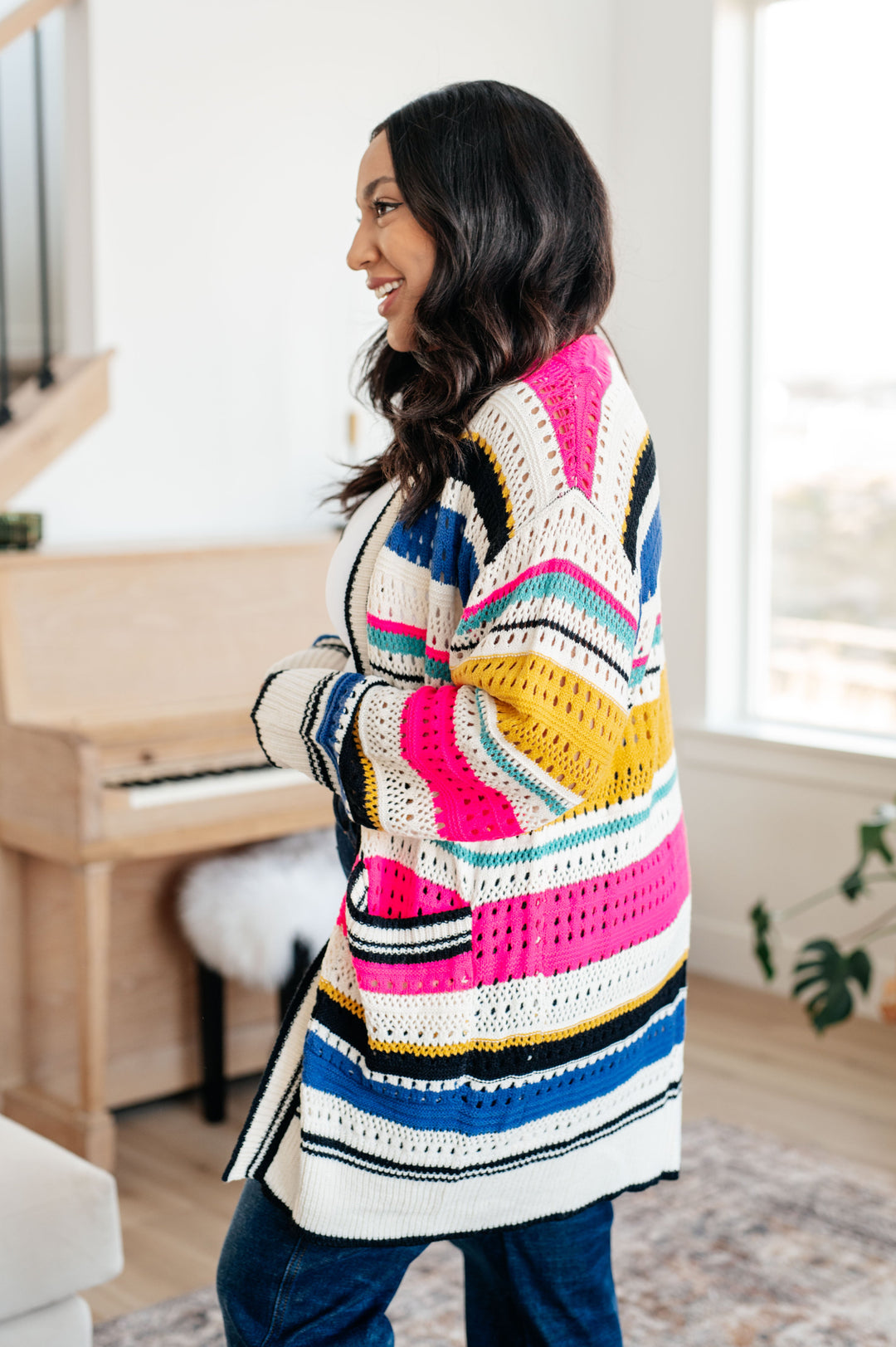 Felt Cute Striped Cardigan!