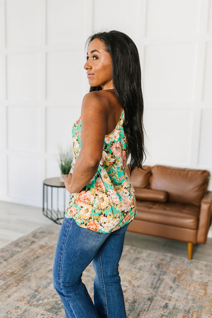 Fiddle Dee Dee Floral Halter Top!