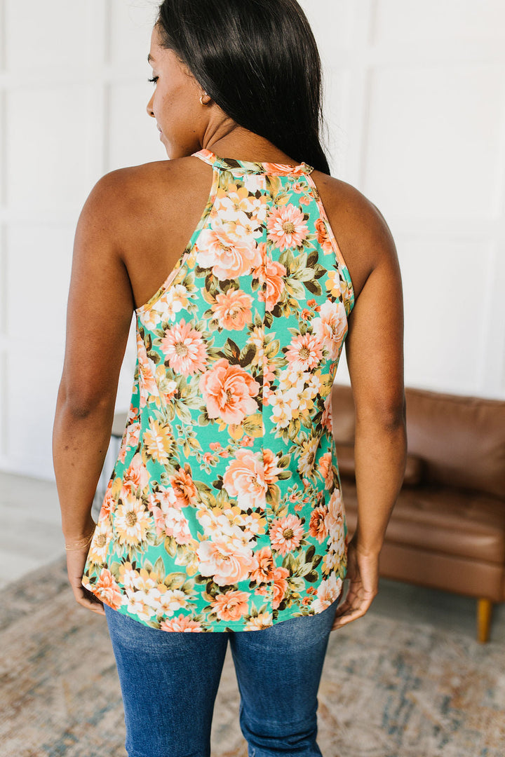 Fiddle Dee Dee Floral Halter Top!