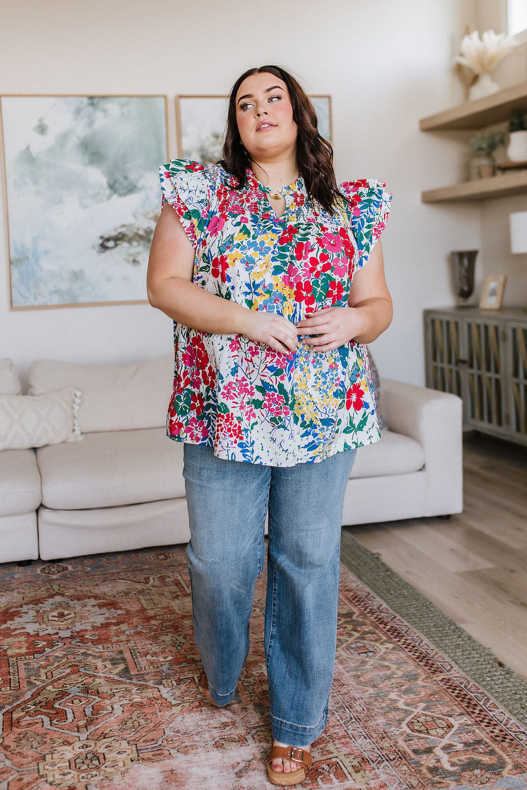 Floral Impressions Blouse!