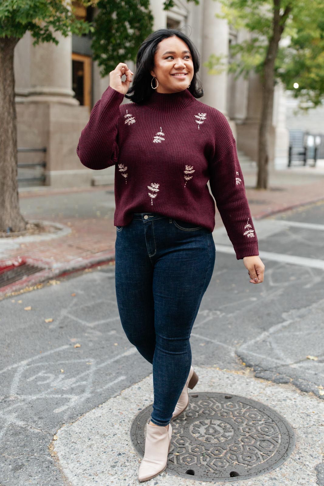 Genevieve Embroidered Sweater!