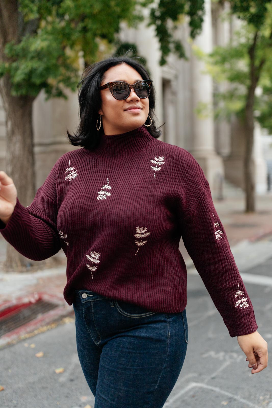 Genevieve Embroidered Sweater!