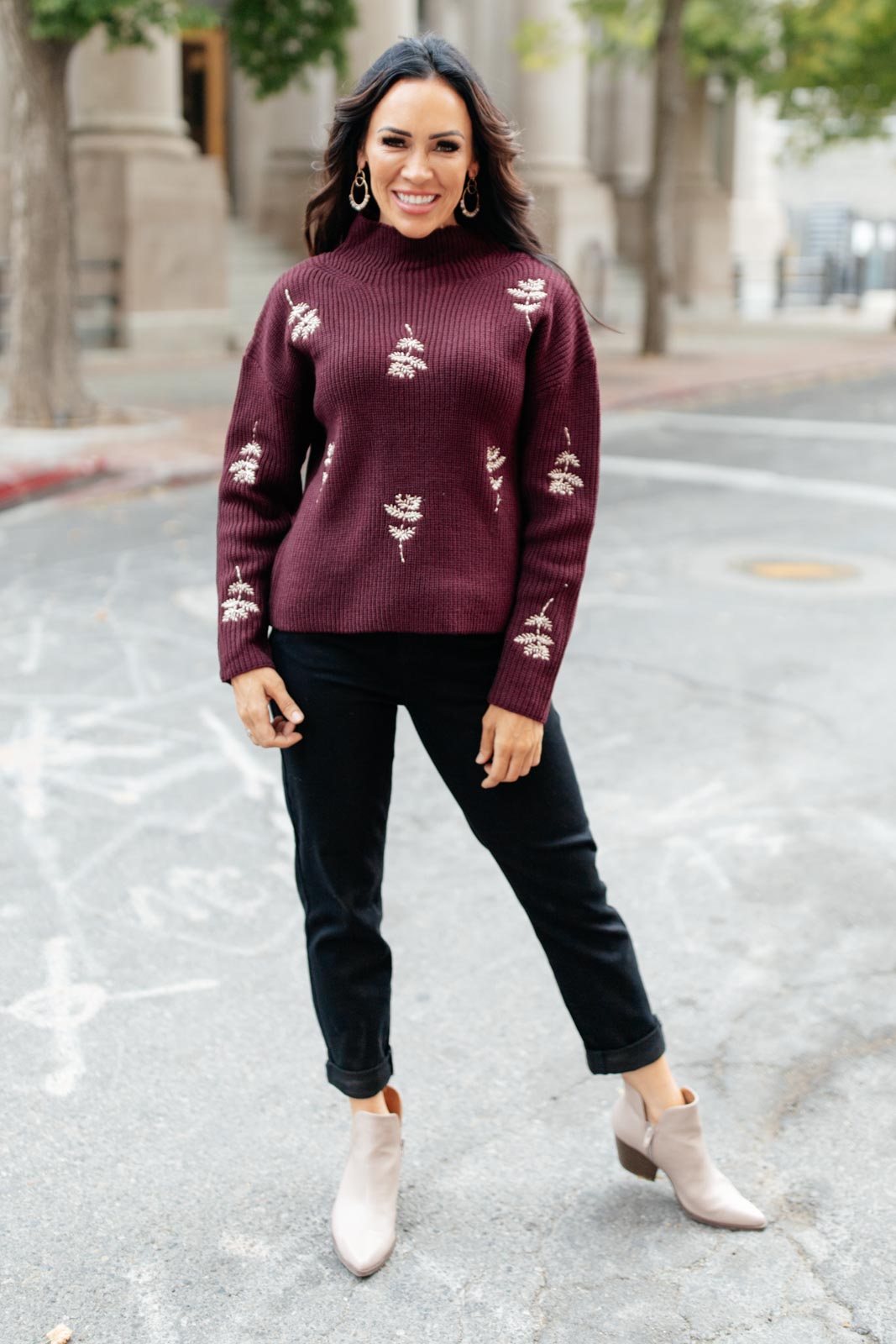 Genevieve Embroidered Sweater!