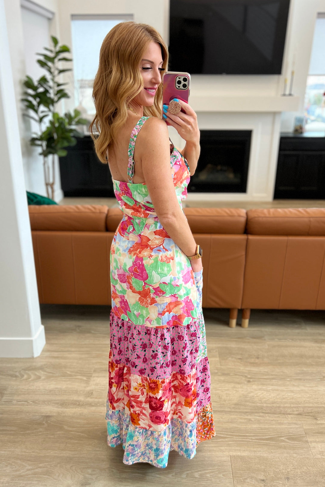 I'm Just a Girl Mixed Print Maxi Dress!