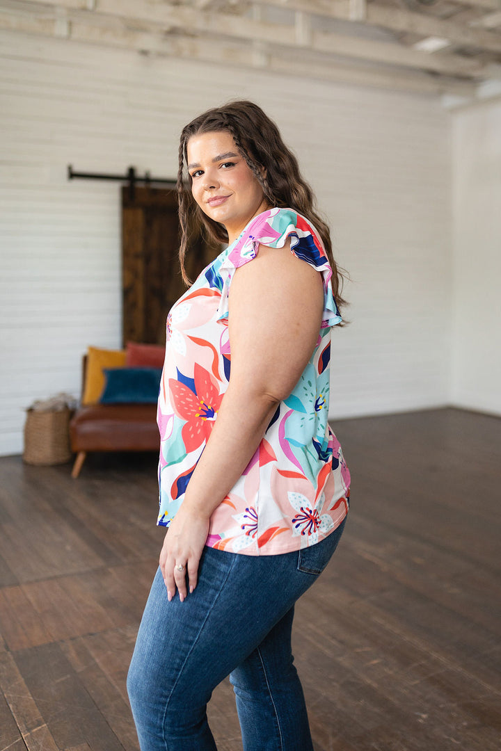 Impossible to Ignore Floral Blouse!