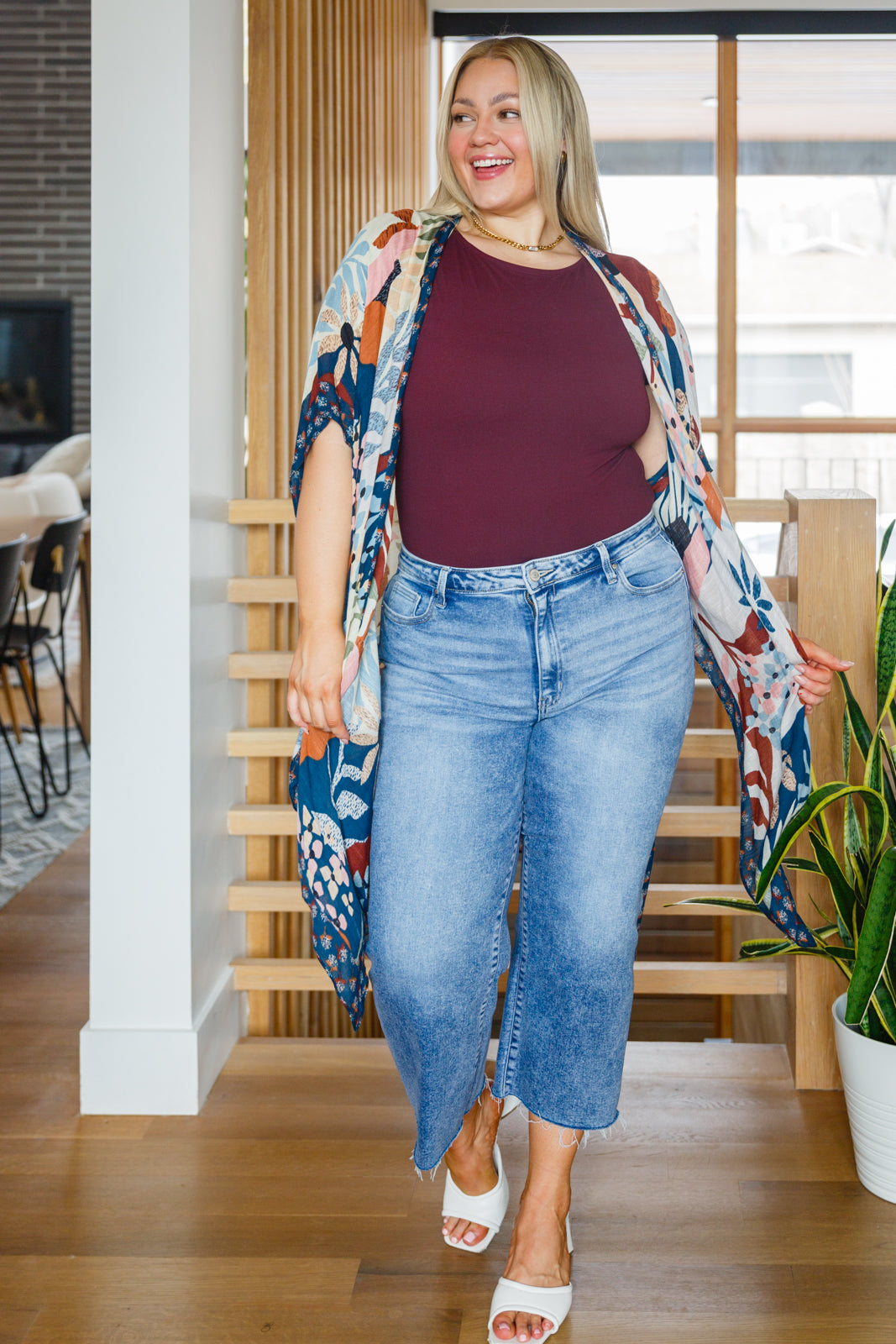 In My Element Short Sleeve Bodysuit in Cassis!